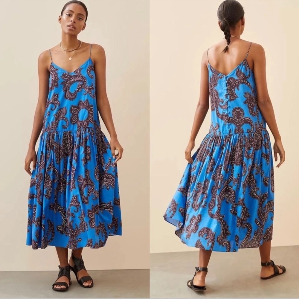 Anthropologie ATSU Blue Paisley Maxi 👗